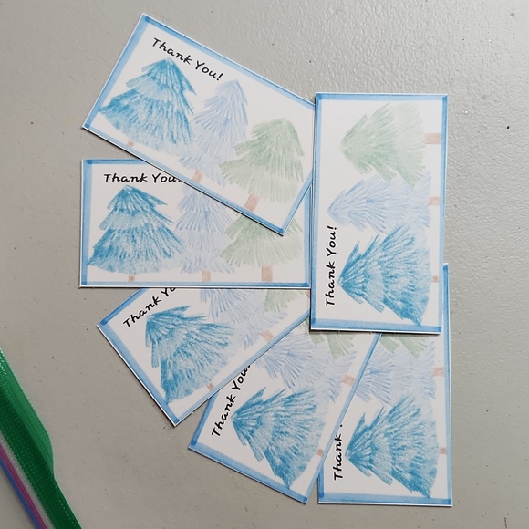 Original Art Work by Seller Winter Trees Business Thank You Cards  50pk - Picture 2 of 2